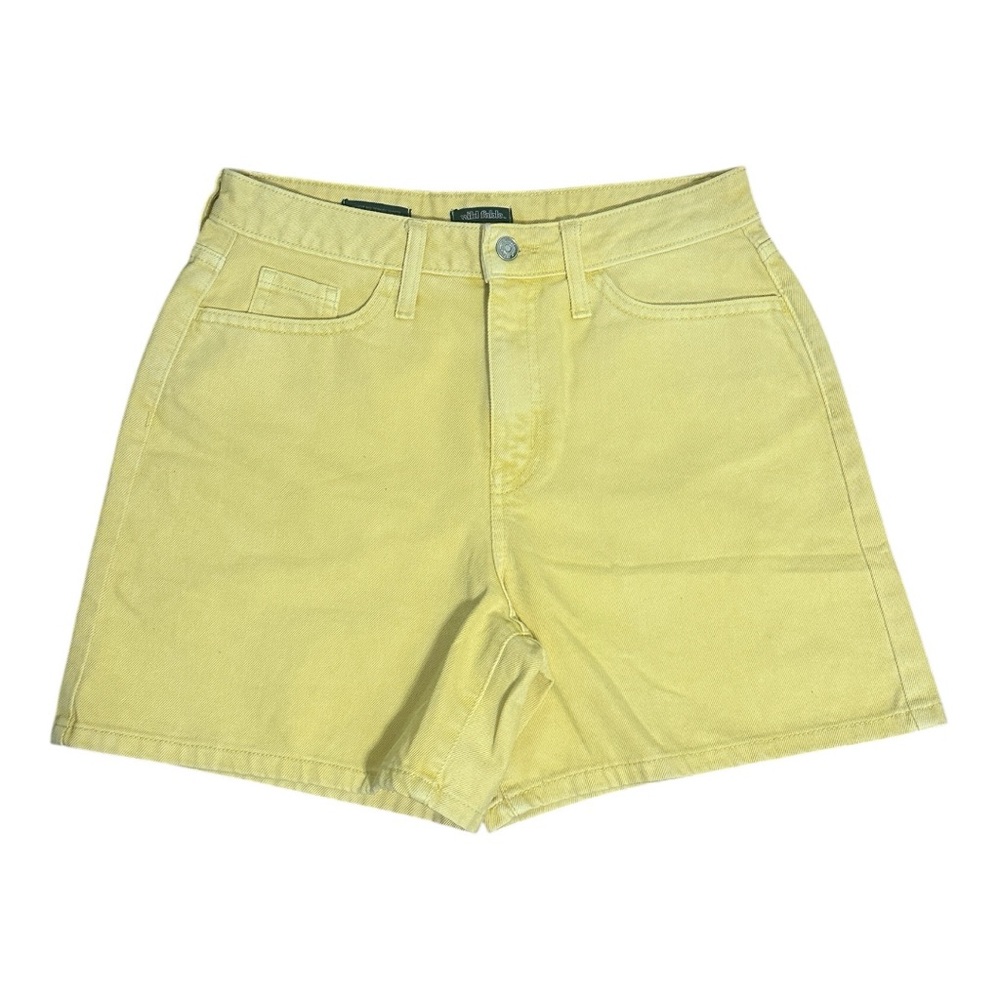 Wild Fable Yellow Highest Rise Bermuda Denim Shorts NWOT